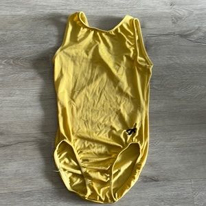 GK LEOTARD SIZE AS ADULT SMALL GENTLY WORN / GOLD